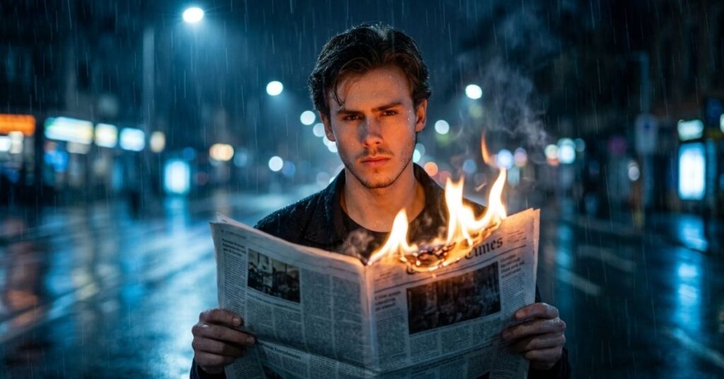 fire effect Gemini prompt for men