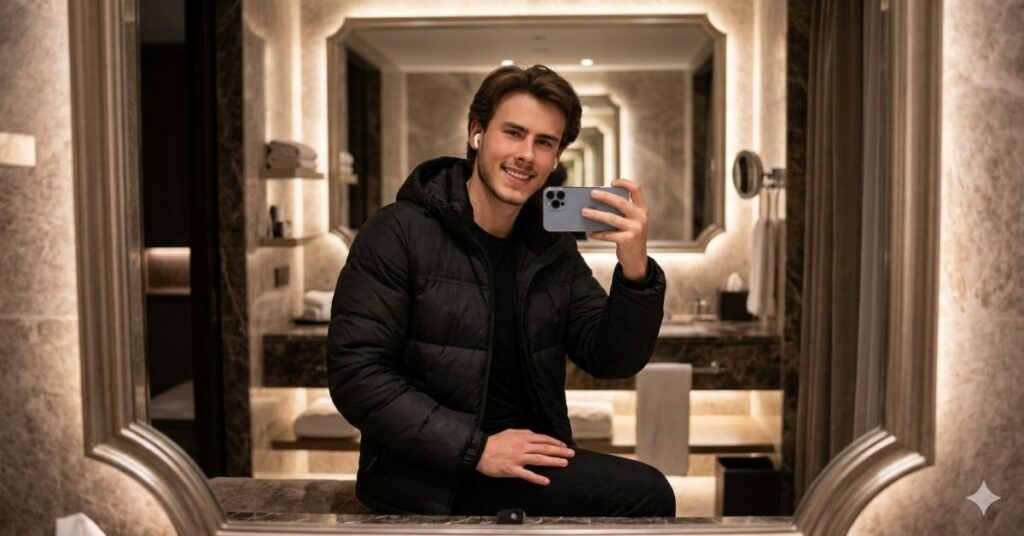 Bathroom Mirror Selfie Gemini AI Prompt