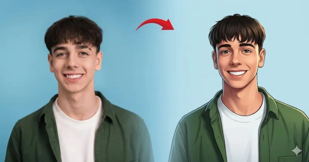 Cartoon Illustration AI Prompt for Boys